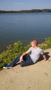 Me sitting next to the Danube in Silistra